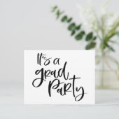 EENVOUDIG ZOUDEN Het is een AFSTUDEERDER PARTIJ Af Briefkaart (Staand voorkant)