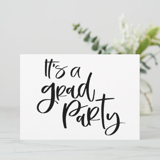 EENVOUDIG ZOUDEN Het is een AFSTUDEERDER PARTIJ Af Kaart (Staand voorkant)