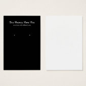 Eenvoudig zwart, aangepast beeldscherm, Visitekaar Visitekaartje (Voorkant /achterkant)