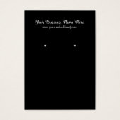 Eenvoudig zwart, aangepast beeldscherm, Visitekaar Visitekaartje (Voorkant)