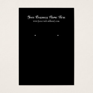 Eenvoudig zwart, aangepast beeldscherm, Visitekaar Visitekaartje