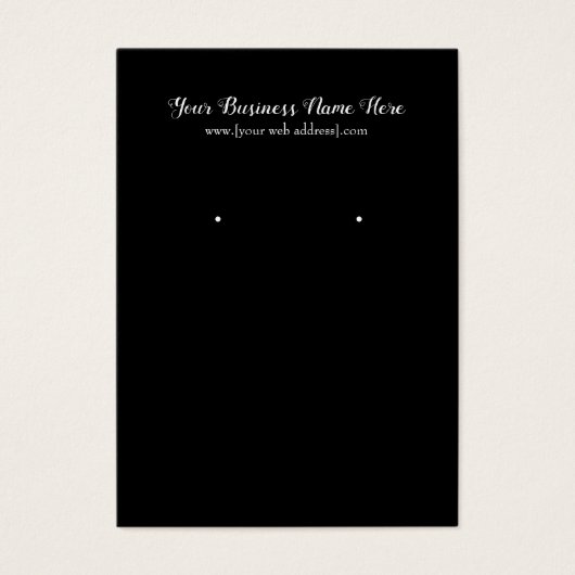 Eenvoudig zwart, aangepast beeldscherm, Visitekaar Visitekaartje (Voorkant)