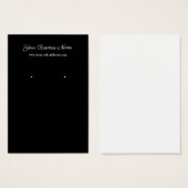 Eenvoudig zwart, aangepast Visitekaartje (Voorkant /achterkant)