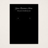 Eenvoudig zwart, aangepast Visitekaartje (Voorkant)