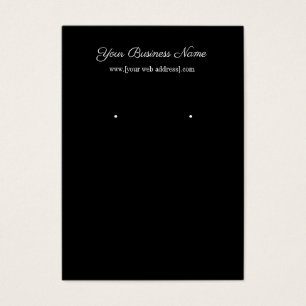 Eenvoudig zwart, aangepast Visitekaartje