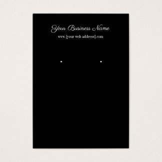 Eenvoudig zwart, aangepast Visitekaartje
