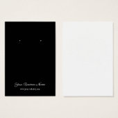 Eenvoudig zwart, aangepast Visitekaartje (Voorkant /achterkant)
