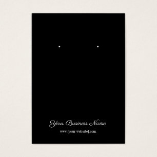 Eenvoudig zwart, aangepast Visitekaartje