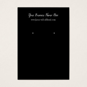 Eenvoudig zwart, aangepast Visitekaartje