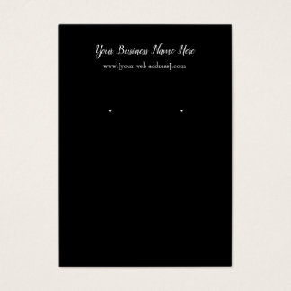 Eenvoudig zwart, aangepast Visitekaartje