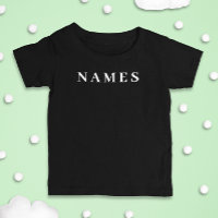 Eenvoudig zwart, aangepaste Jouw naam toevoegen el