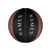 Eenvoudig zwart, aangepaste Jouw naam toevoegen el Basketbal (Verticaal)