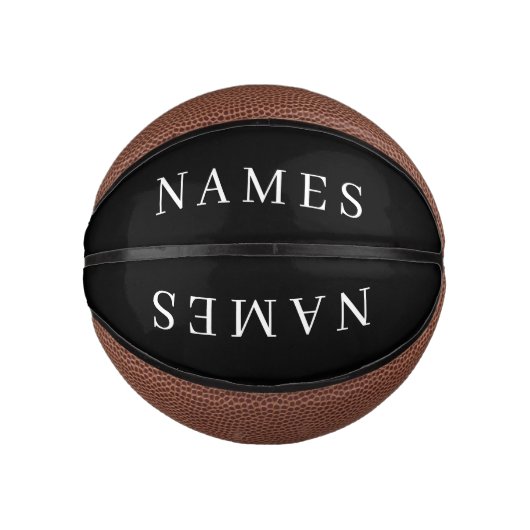 Eenvoudig zwart, aangepaste Jouw naam toevoegen el Basketbal (Voorkant)