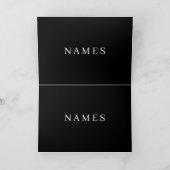 Eenvoudig zwart, aangepaste Jouw naam toevoegen el Feestdagen Kaart (Binnen)