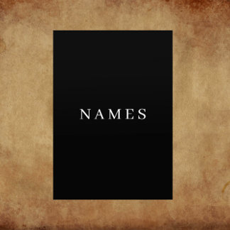 Eenvoudig zwart, aangepaste Jouw naam toevoegen el Flyer