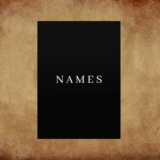 Eenvoudig zwart, aangepaste Jouw naam toevoegen el Flyer