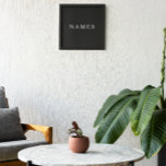 Eenvoudig zwart, aangepaste Jouw naam toevoegen el Foto Afdruk<br><div class="desc">Eenvoudige zwarte Douane voegt Jouw naam elegant Ontwerp voor iedereen toe.</div>