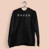 Eenvoudig zwart, aangepaste Jouw naam toevoegen el Hoodie