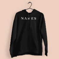 Eenvoudig zwart, aangepaste Jouw naam toevoegen el