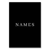 Eenvoudig zwart, aangepaste Jouw naam toevoegen el Kaart (Voorkant)