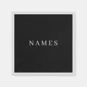 Eenvoudig zwart, aangepaste Jouw naam toevoegen el Servet (Voorkant)