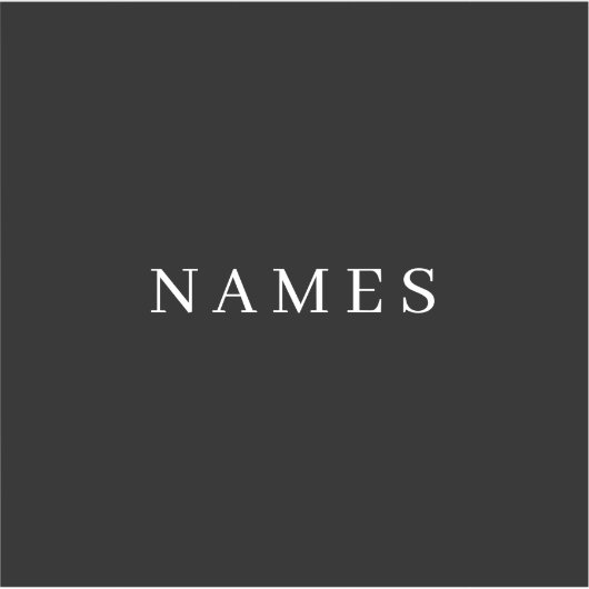 Eenvoudig zwart, aangepaste Jouw naam toevoegen el Sticker (Voorkant)