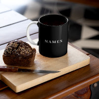 Eenvoudig zwart, aangepaste Jouw naam toevoegen el