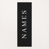 Eenvoudig zwart, aangepaste Jouw naam toevoegen el Yogamat (Voorkant)