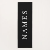 Eenvoudig zwart, aangepaste Jouw naam toevoegen el Yogamat (Achterkant)