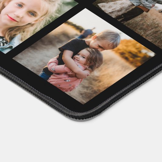 Eenvoudig zwart aangepaste tekst fotocollage fotor bureaumat (Hoek)