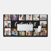 Eenvoudig zwart aangepaste tekst fotocollage fotor bureaumat (Keyboard & Muis)