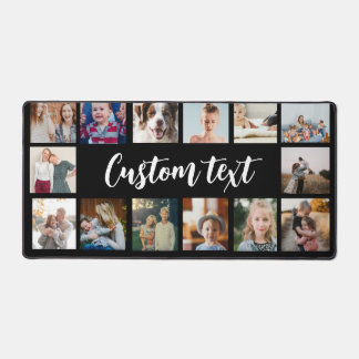 Eenvoudig zwart aangepaste tekst fotocollage fotor bureaumat