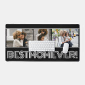 Eenvoudig zwart beste mam ooit 3 fotocollage op ma bureaumat (Keyboard & Muis)