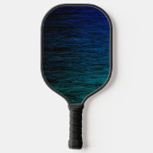 Eenvoudig, zwart-blauw, Blauwgroen, ruisbaar Pickleball Paddle (Achterkant)