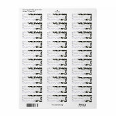 Eenvoudig zwart Creative Professional-retouradres  Etiket (Full Sheet)