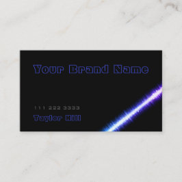 Eenvoudig zwart, donkerblauw met licht grafisch mo visitekaartje