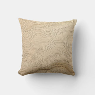 Eenvoudig zwart en beige Japandi Kussen