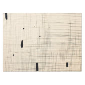 Eenvoudig zwart en beige Japandi Tafelkleed (Voorkant (Horizontaal))