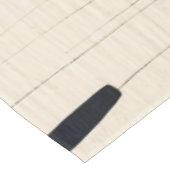 Eenvoudig zwart en beige Japandi Tafelkleed (Gekanteld)