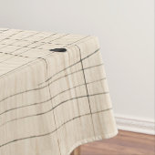 Eenvoudig zwart en beige Japandi Tafelkleed (Voorbeeld)
