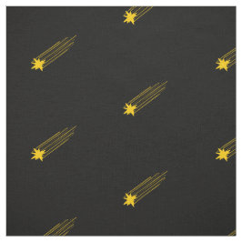 Eenvoudig zwart en geel Shooting Star Pattern Stof