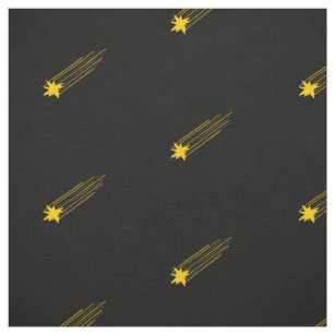 Eenvoudig zwart en geel Shooting Star Pattern Stof