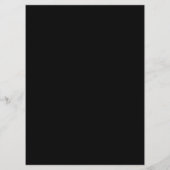 Eenvoudig zwart en goud klein restaurant menu (Achterkant)