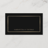 Eenvoudig zwart en goud, luidere Raffle Ticket Informatiekaartje (Achterkant)