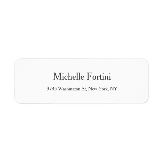 Eenvoudig zwart en met moderne, minimalistische st etiket (Voorkant)