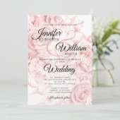 Eenvoudig zwart en Roos goudbruin Kaart (Staand voorkant)