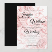 Eenvoudig zwart en Roos goudbruin Kaart (Voorkant / Achterkant)