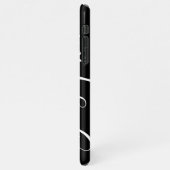 Eenvoudig zwart en wit, aangepast handschrift iPhone hoesje (Linkerkant)