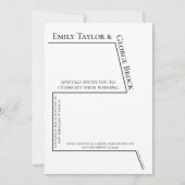 Eenvoudig zwart en wit beeld modern kaart (Voorkant)