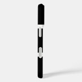 Eenvoudig zwart en wit gepersonaliseerd Case-Mate iPhone case (Achterkant / Rechts)